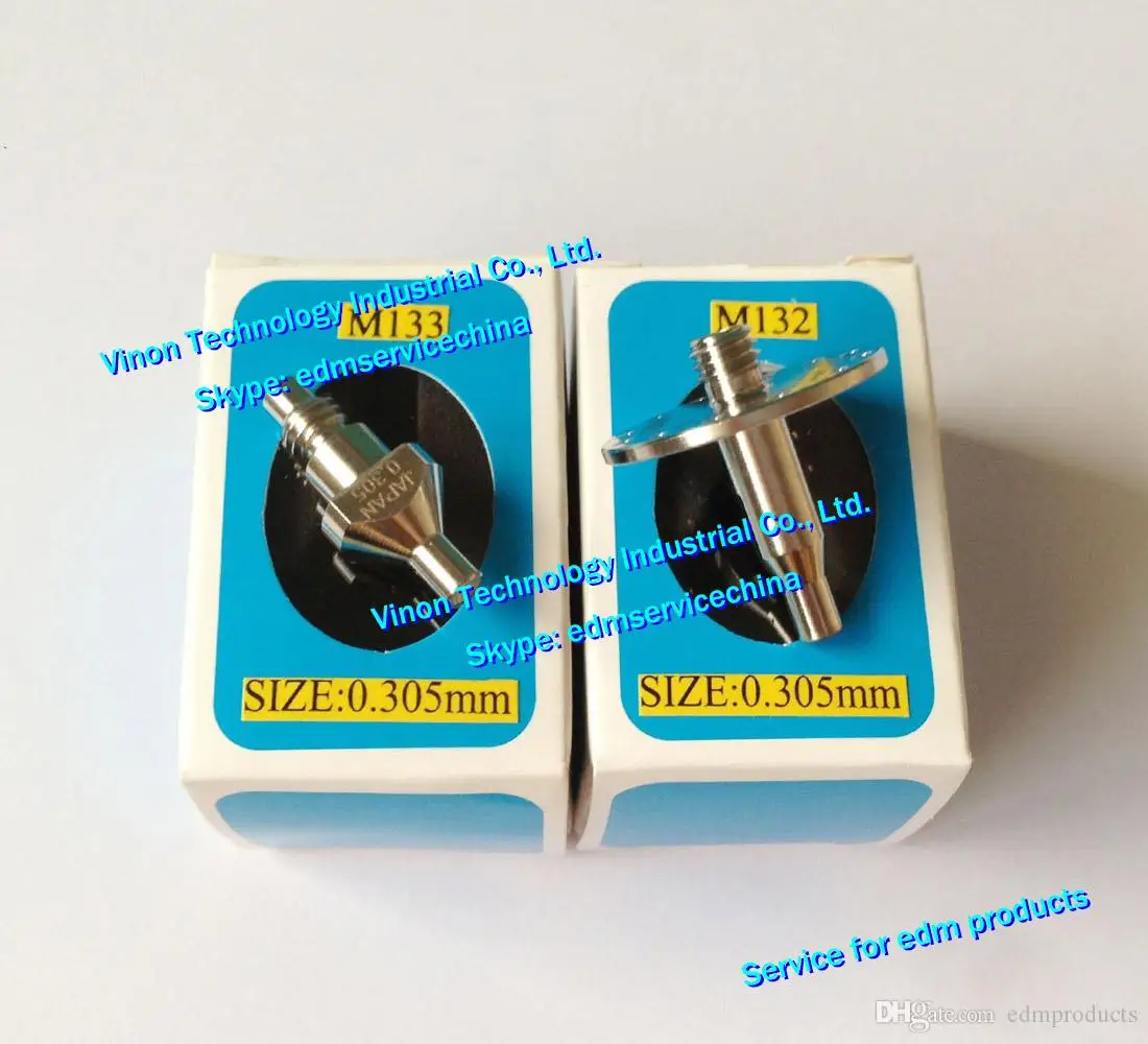 (2pcs) Ø0.31mm edm Diamond Dies Guide M132+M133 Upper&Lower X056C833G53+X052B387G53, X056-C833-G53, X052-B387-G53 for DWC-SZ.QA.