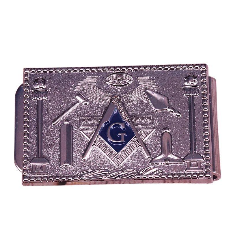 Beautiful  Tone Masonic Money Clip Unique Fashion Freemasons Jewelry