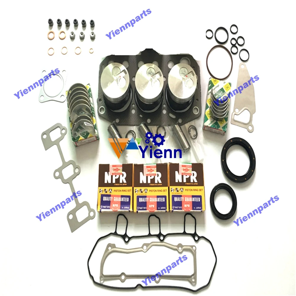 

3TNV70 Overhaul Rebuild Kit For Yanmar Excavator Takeuchi TB016 Diesel Engine Repair Parts