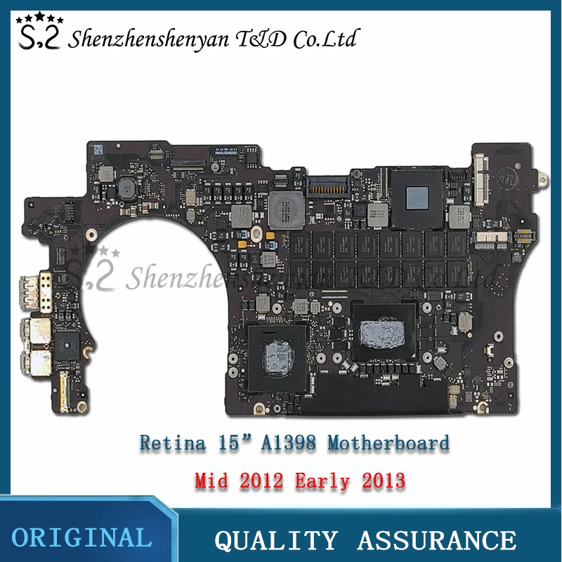 

Laptop A1398 Motherboard For Macbook Pro Retina 15" CPU i5 2.3GHz 8GB A1398 Logic Board 820-3332-A Mid 2012 Early 2013 Year