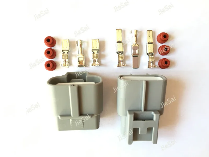 Sumitomo 3 Pin 6189-0165 6188-0129 Electric Fan Plug Female And Male For Toyota Carola Corolla Camry