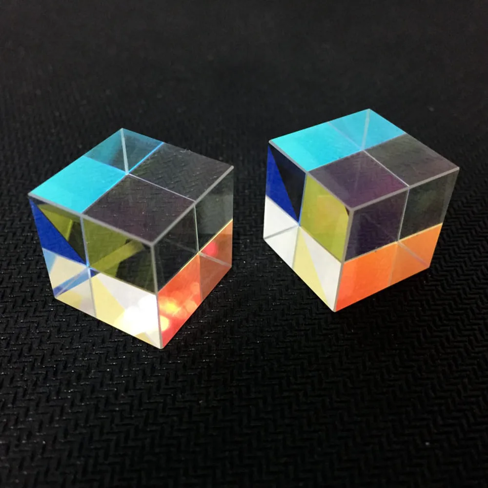 Optical Glass Flawless Chromophoric Prism Cubic Cosmic Magic Cube  Spectroscopic  with Hexahedral 18MM Light