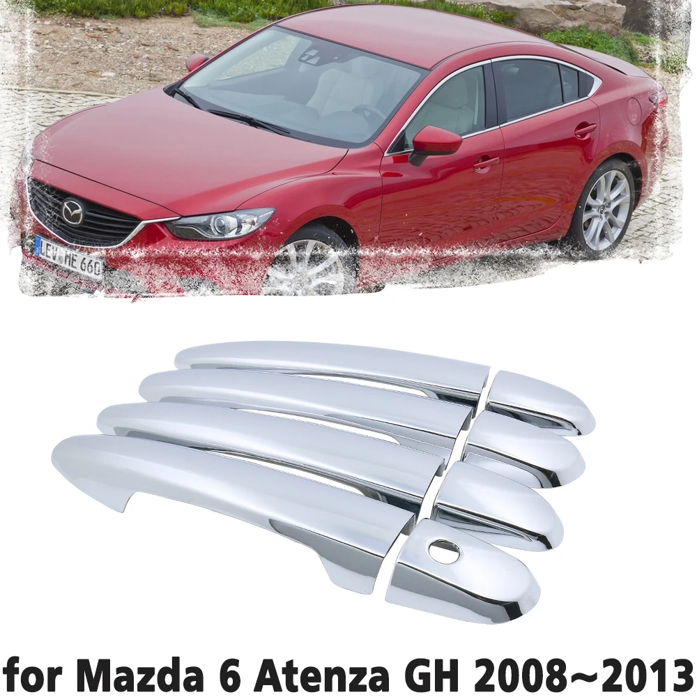 

Luxury chrome door handle cover trim protection cover for Mazda 6 Atenza GH 2008 2009 2010 2011 2012 2013 Car accessory sticker