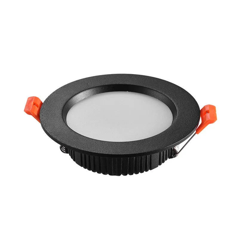 Ultra jasny okrągły downlight LED 3W 5W 7W 9W 12W 15W 18W 24W 30W Aluminium AC110V 220V LED Down Light Sufitowe wpuszczane światło punktowe