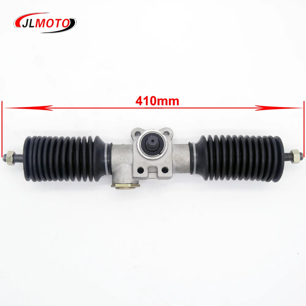 

410mm M10/M12 Full steel Power Steering Gear Rack Pinion Assy Fit For China Vehicle Golf Go Kart Buggy Karting ATV UTV Bike Part