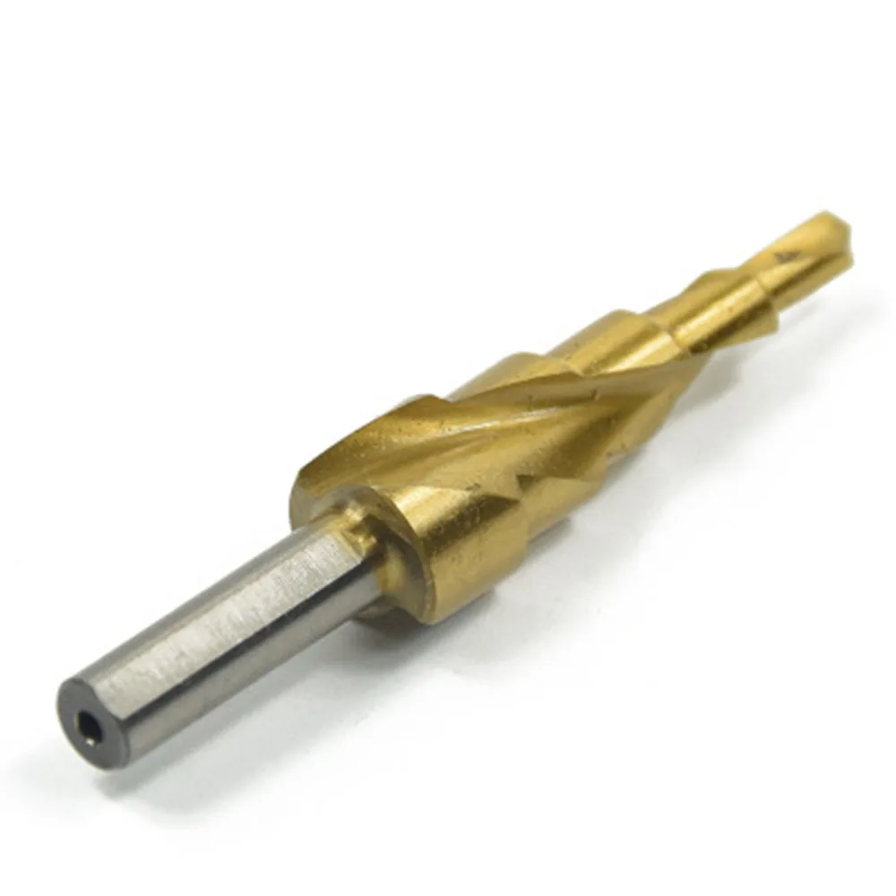 Titanium Spiral Groove Step Drill   Pagoda  Multi-function  4-12 5 