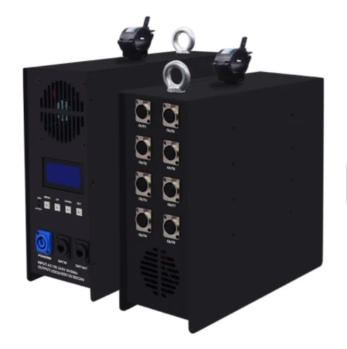 Built-in Power Supply DC5V-24V Artnet Eternet to SPI/DMX pixel led light controller Output 8 channels For WS2811 WS2812B