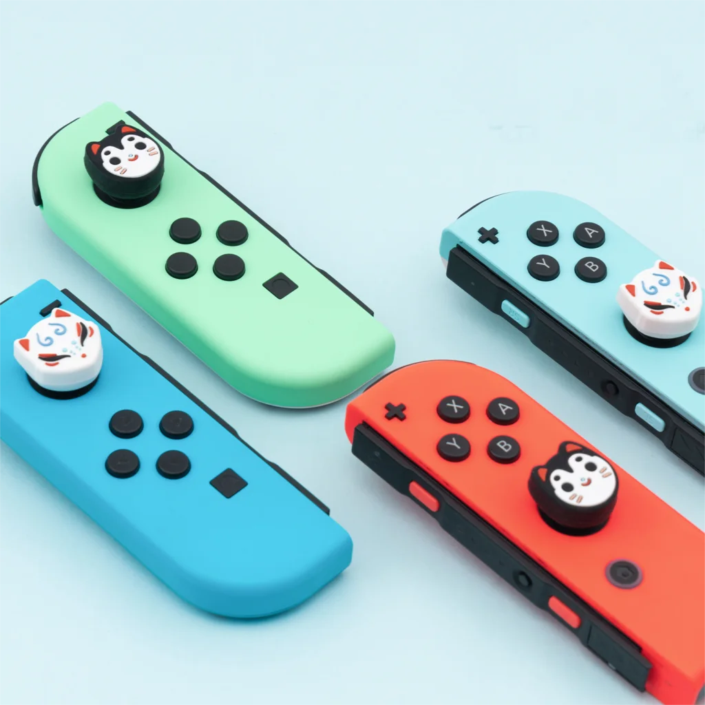 Juste de protection pour manette Nintendo Switch, Frog, Fox, Cat Thumb Stick Grip Cap, Oled, NS Lite, Joy-con Contrmatérielle, Thumbstick Case