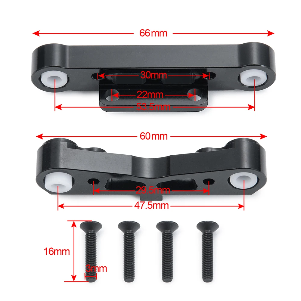 AXSPEED Aluminum Rear Lower Arm Fixed Block Suspension Link Mount for Kraton,Senton,Typhon,Talion 1/8 RC Truck Car Parts