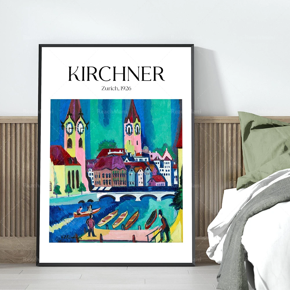 Ernst Ludwig Kirchner Abstract Canvas Figure Painting Poster And Print Gallery Wall Art Wall Picture For Living Room Home Decor