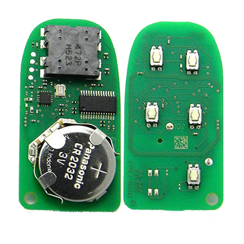 Keyecu GQ4-54T Slimme Afstandsbediening Autosleutelzakje 3 4 5 Knoppen 433 MHz 4A PCF7953M Chip voor Jeep Cherokee 2014 2015 2016 2017 2018 2019