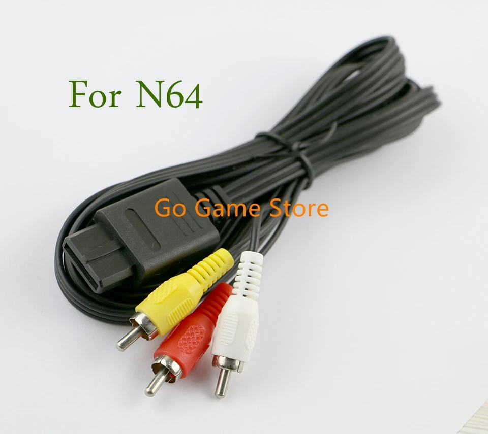 Cable de vídeo para SNES GameCube, para N64 64, 180cm, 6 pies, AV TV RCA, para Game cube, 1 unidad