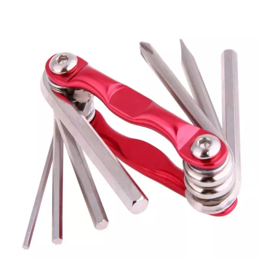 จักรยานหลายเครื่องมือ-7-In-1 Multi-Function ขี่จักรยานเครื่องมือบำรุงรักษา-แบบพกพาที่เชื่อถือได้ซ่อมจ...