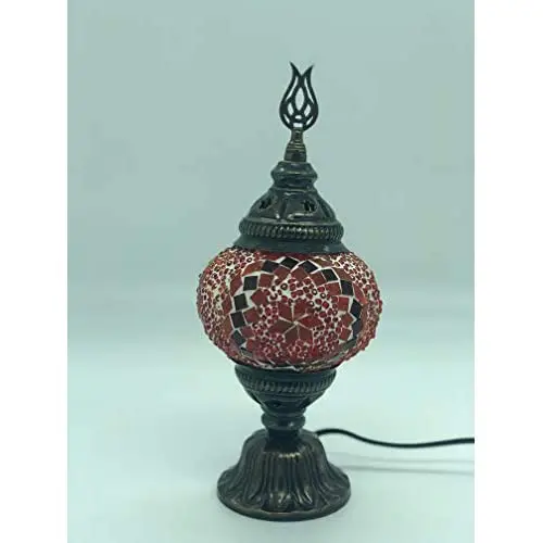 Mosaic Desk Lamp (Red)