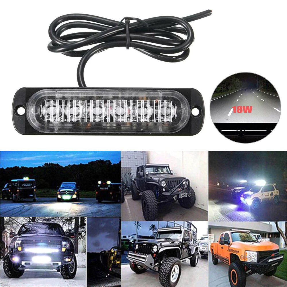 DC 12V-24V LED Work Light Bar Flood Spot Offroad 4WD Car SUV Driving Fog Lamp Work Light Bar Flood Spot Offroad Emergency Lights