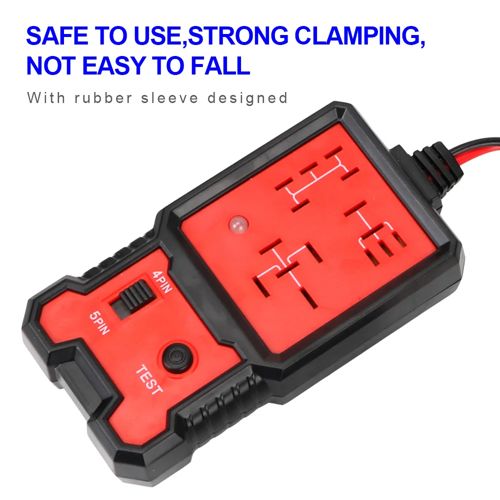 Car Relay Tester Universal 12V Car Battery Checker Automotive Electronic Relay Tester LED Indicator Light Voltage Tester