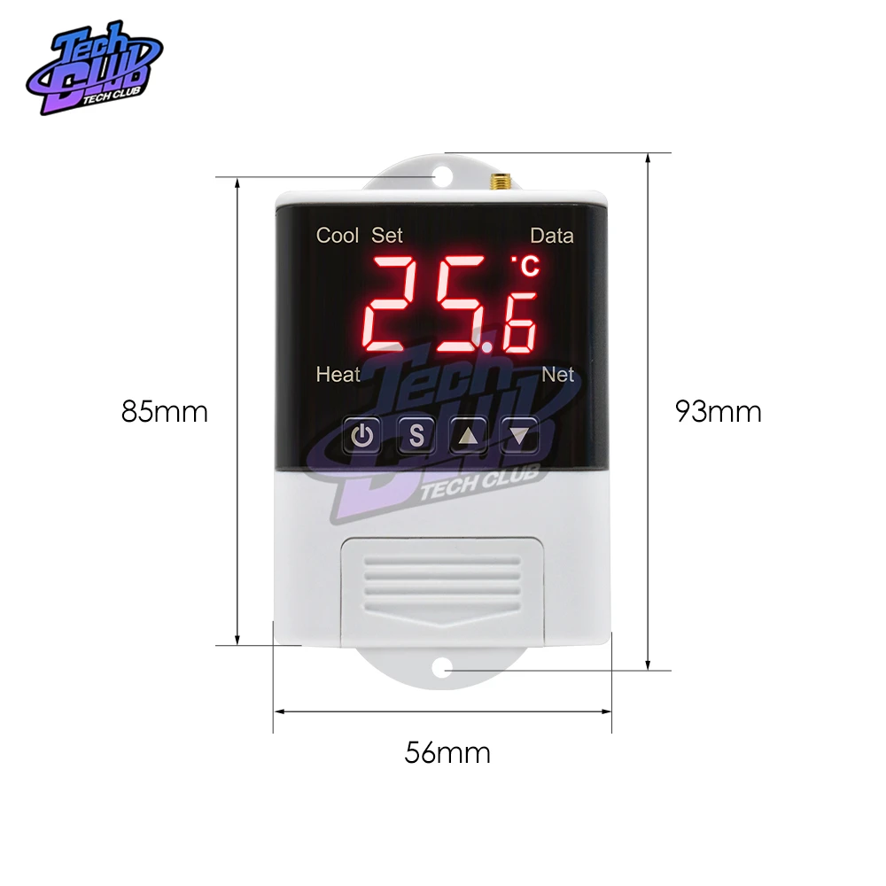 LCD Digital Smart WiFi Thermostat Temperature Control DTC1201 Thermometer Controller AC 110V 220V Home Heater Cooler control