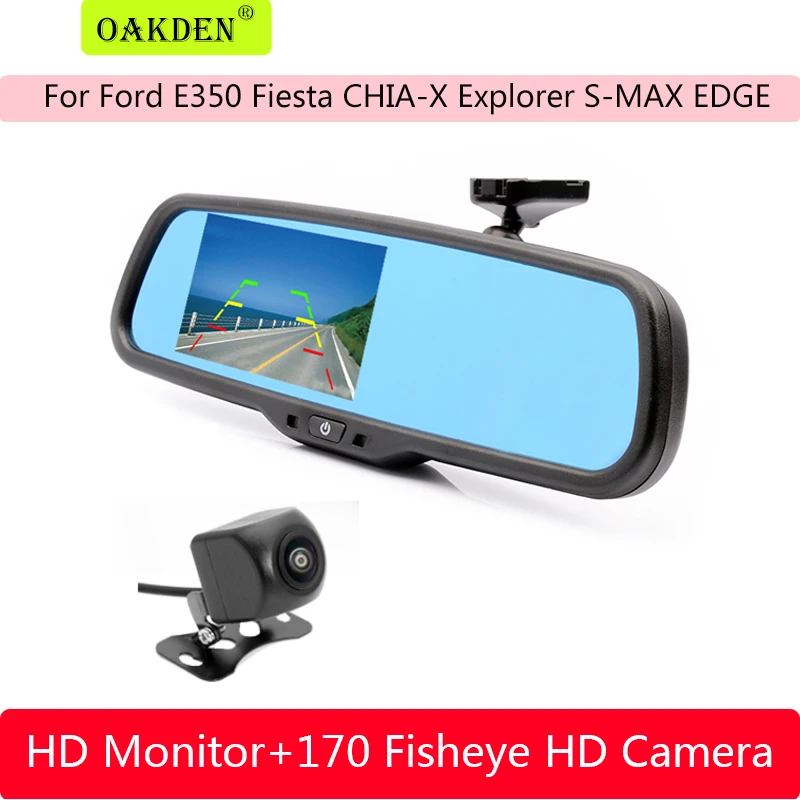 

For Ford E350 Fiesta CHIA-X Explorer S-MAX EDGE 4.3 Inch Car Rear View Camera Mirror Monitor Special Bracket Backup Reverse