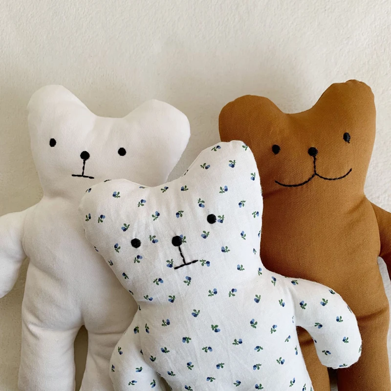 

Baby Stuffed Animals Smile Bear Soft Baby Comforter Toy Doll Kawaii Toys for Children Baby Twins Birthday Gift Room Decor 25cm