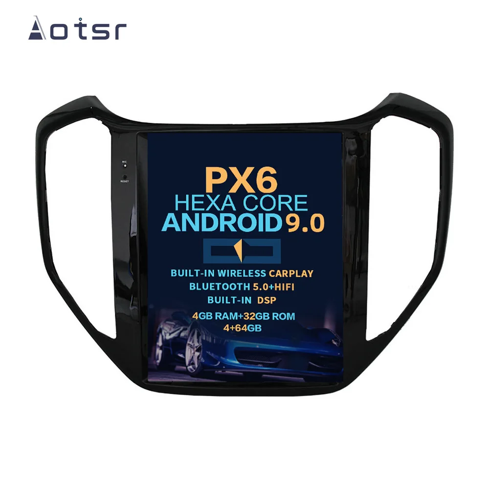 

AOTSR Tesla Auto Android 9 PX6 Car Radio For Changan CX70 2016 2017 2018 GPS Navigation DSP Multimedia Player CarPlay IPS Unit