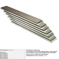 Aluminum Blank DIAMOND bar whetstone PLATE SET 6\