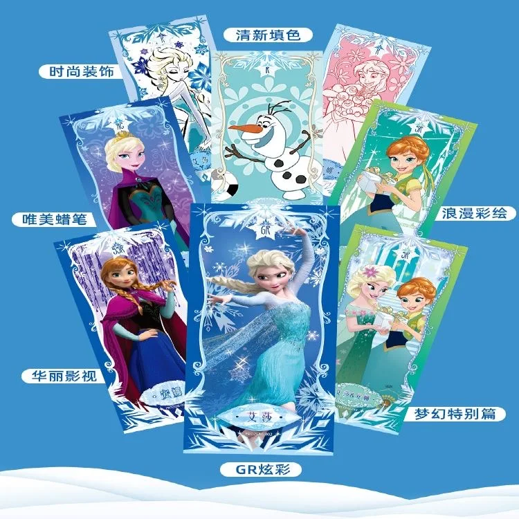 6 pz/set Disney girls FROZEN princess Collection cards set biancaneve Beauty collect kids Christmas present