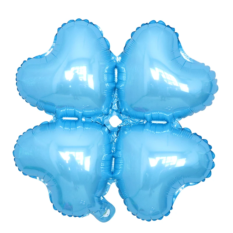 50pcs 4petals 18inch Flower Aluminum Foil Balloons Arch Four Leaf Clover Baloes Building Column Arch for Wedding Decor Globos
