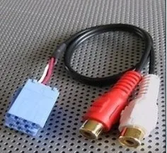 2RCA RCA audio cable fit Blaupunkt car stereo LADA GRANTA mini iso 8 pin AUX adapter output