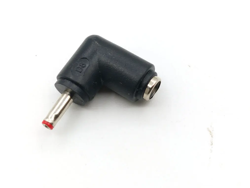 50pcs/200pcs DC Power Plug  5.5 x 2.1MM female to 3.5 x 1.35MM male elbow DC Connector Power Adapter