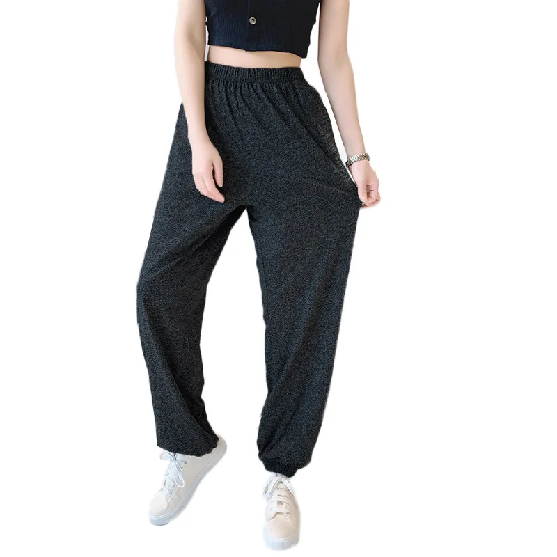 2XL-7XL New Knit Cotton Women\'s Home Clothes Plus Size Sleepwear Pajamas Pants Female Loose Wide Leg Trousers брюки женские