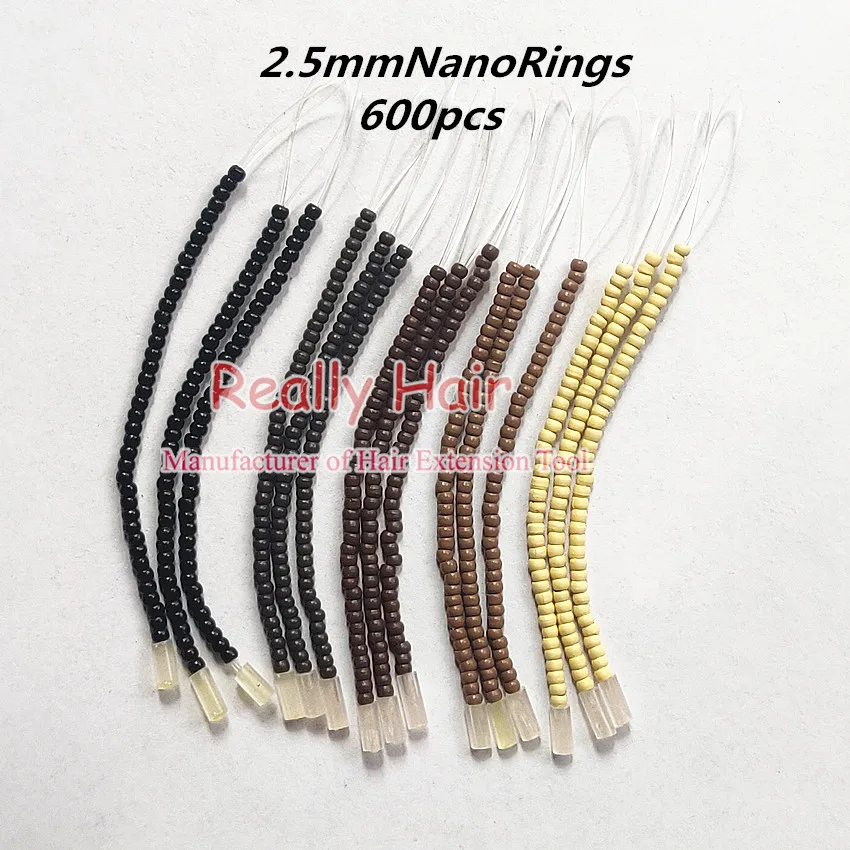 

Convenient NanoRings Hair extension(without hook needle)2.5mmNanoRings hair extension tool kits