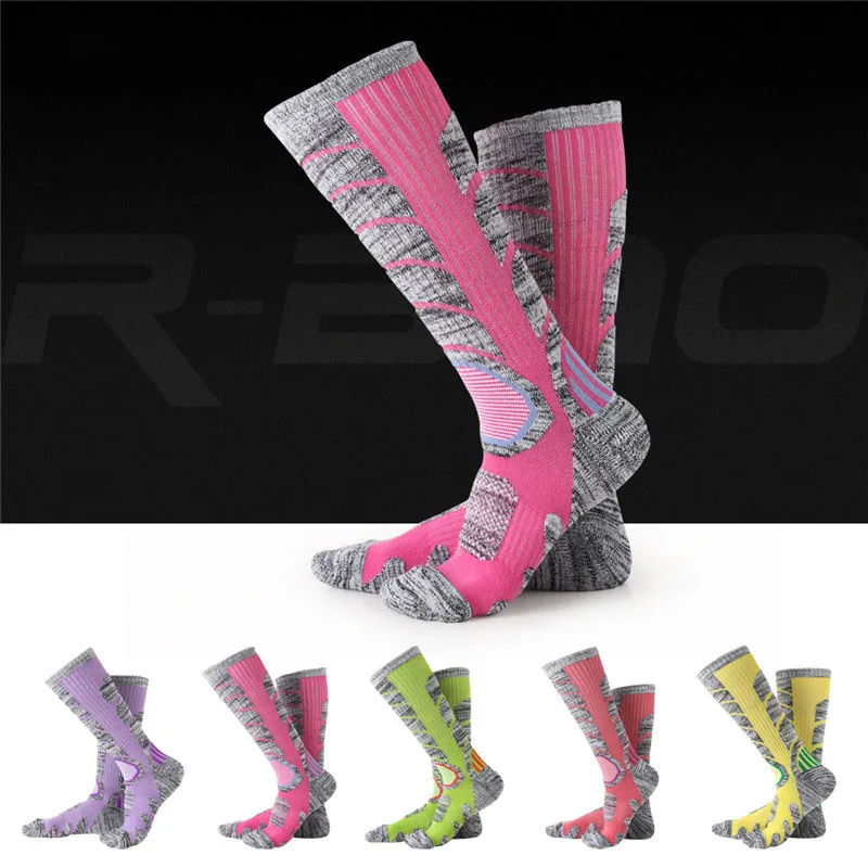 Männer der frauen Fuß Reiten Basketball Outdoor Sport Wandern Wandern Socken Lange Rohr Ski Socken Dickes Handtuch Socken Ciclismo