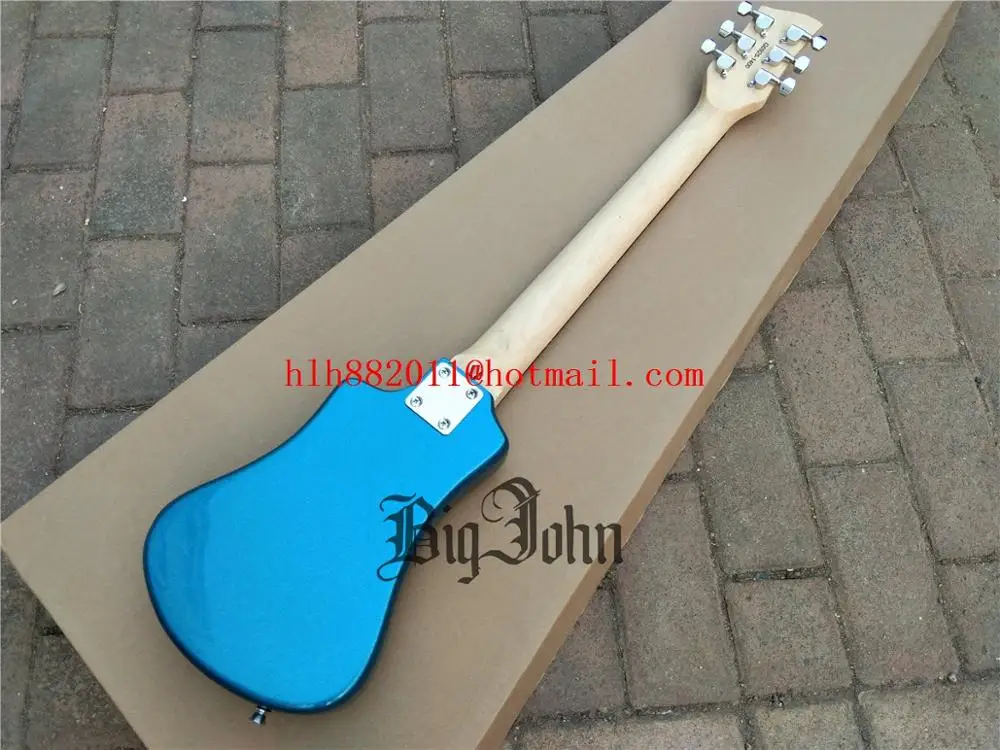 Mini Blue or Red Children Electric Guitar,Mahogany Body, Maple Neck, Rosewood Fingerboard, Chrome Hardware with Bag, BJ-374