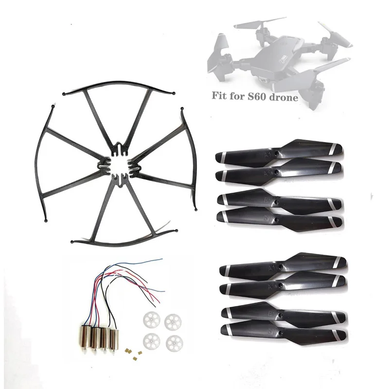 S60 Fpv Drone Camera Quadcopter RC Helicopter Accessories Propeller Blades Arm Motor Engines Guard Gear Parts