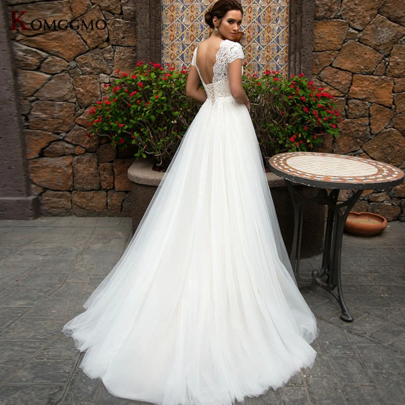 Elegant Sweetheart Neck Detachable Train Mermaid Wedding Dress Luxury Cap Sleeve Embroidery Appliques Tulle Bridal Gown 2023