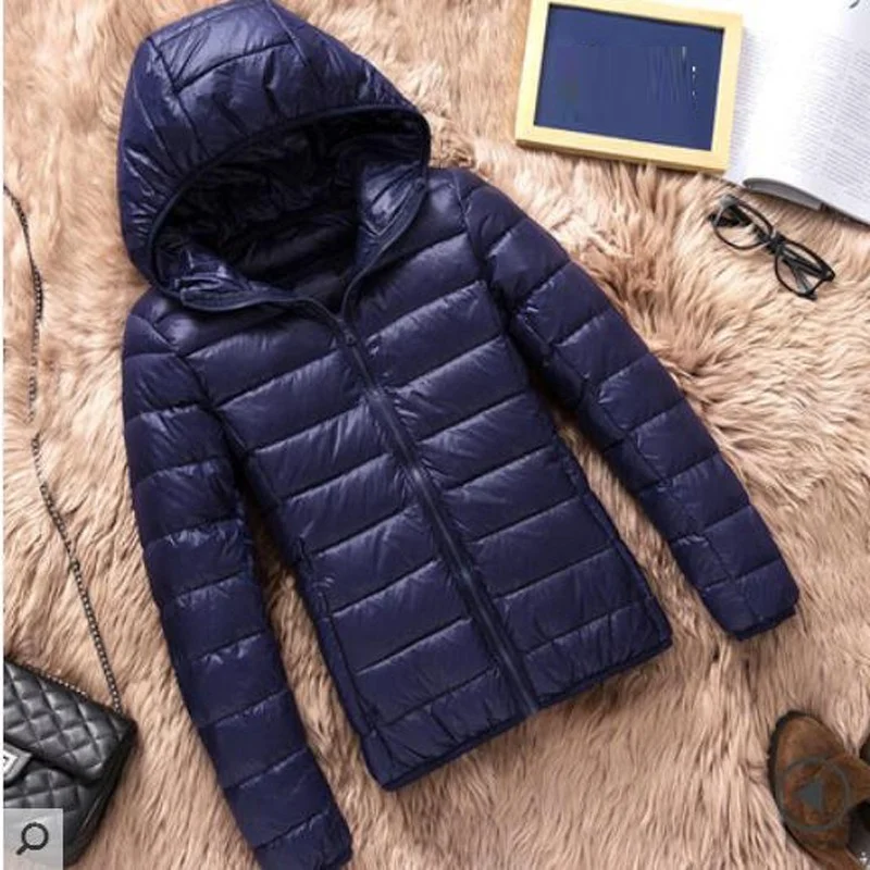 2021 New Women Autumn Winter Coat Ultralight Duck Down Jacket Female 90% White Duck Down Jacket