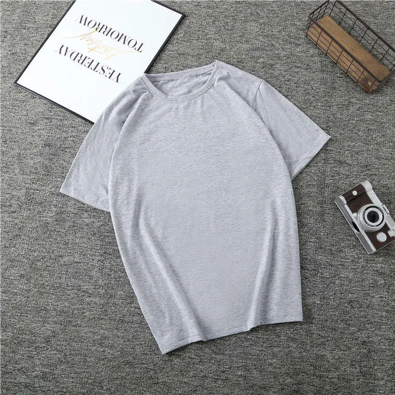 2020 letnia koszulka Harajuku 4 jednokolorowe podstawowe t-shirty damskie Casual O-neck przyjaciel Top koreański hipsterskie w stylu Streetwear