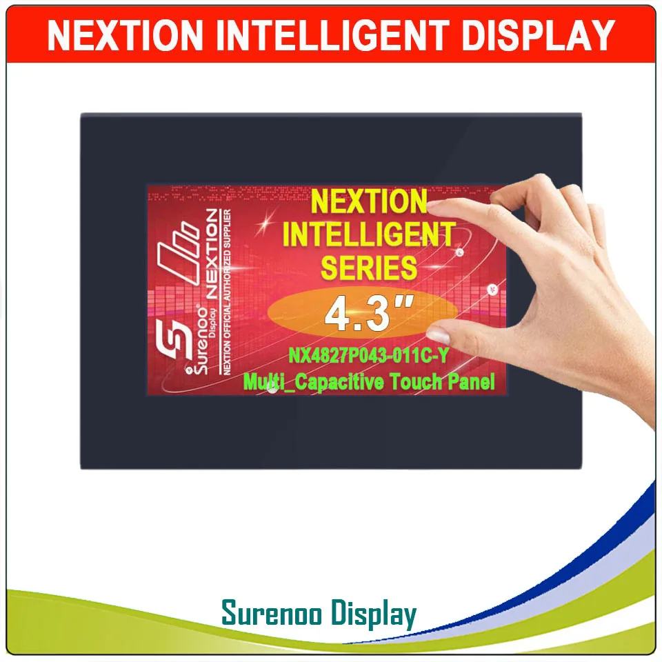 

4.3" NX4827P043 Nextion Intelligent HMI UART Serial TFT LCD Module Display Panel Resistive or Capacitive Touch Panel Enclosure