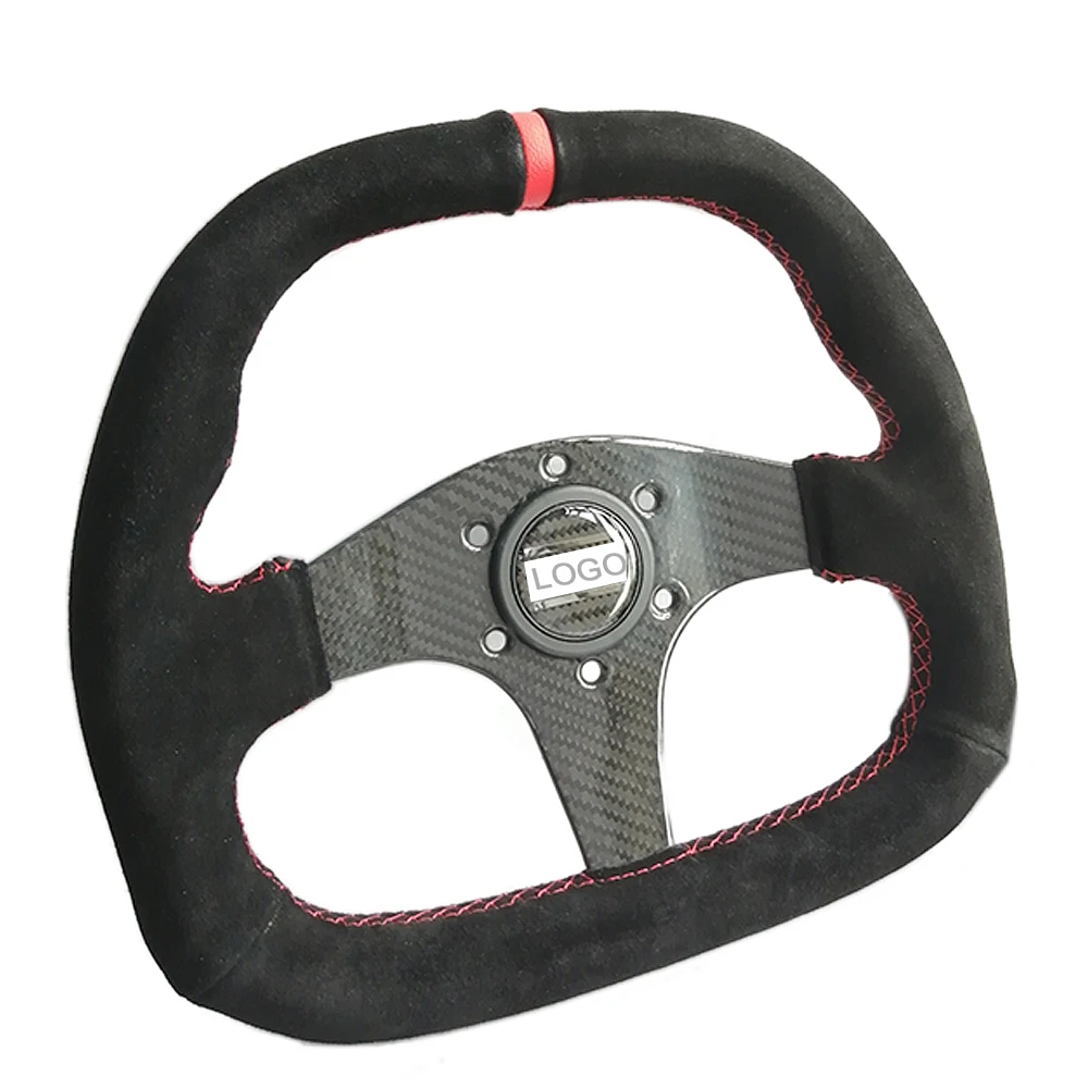 Car Sport Steering Wheel Racing Type High Quality Universal 14 Inches 350MM Carbon Fiber Steering Wheel OM19S1227