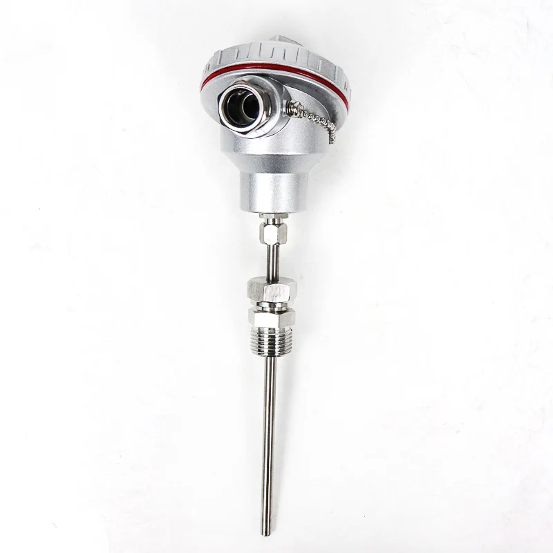 Pt100 temperature sensor, platinum thermocouple explosion-proof transmitter 4-20mA high temperature resistant and waterproof pr