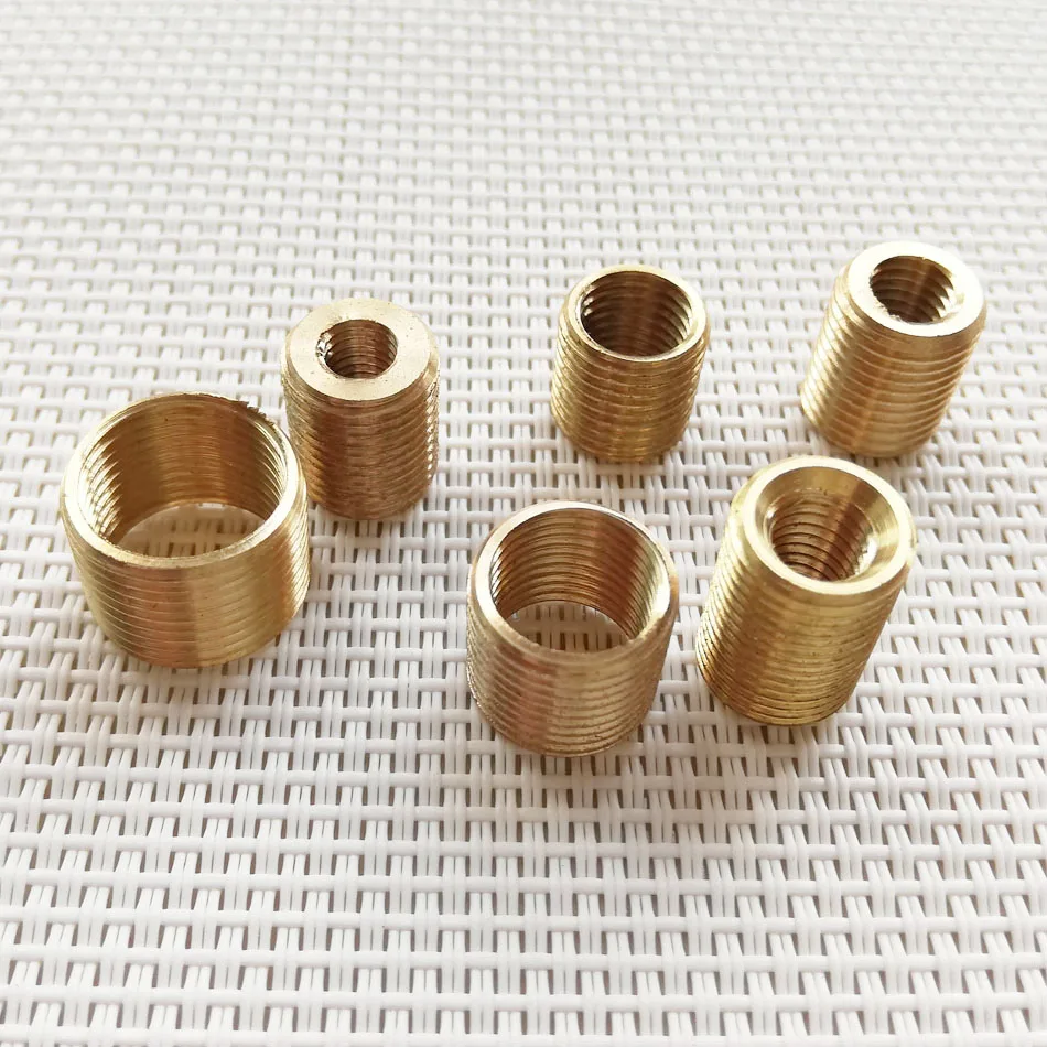 

40PCS Brass material M6 to M10, M8 to M10, M12 to M14 Lamp Tooth Tube, M10 tube conversion accessories, DIY