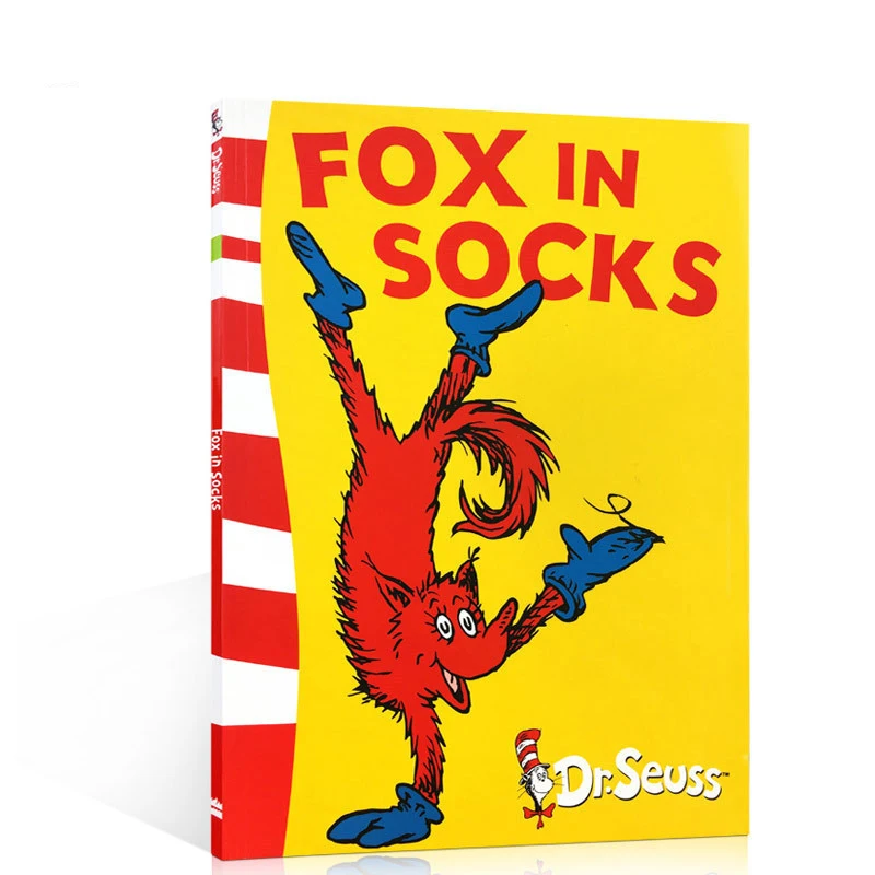 

Fox In Socks Dr.Seuss Interesting Story Parent Child Kids Baby Early Education Picture English Books Christmas Gift Age 3 up