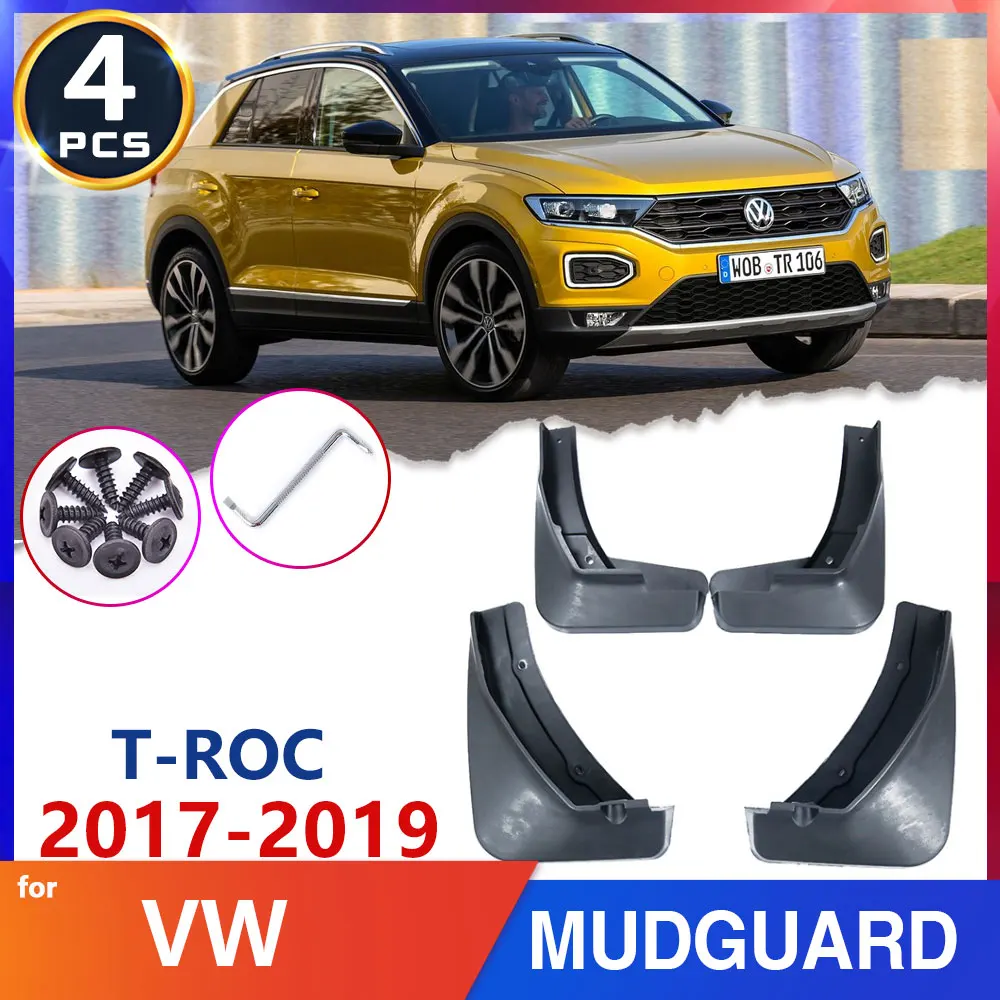 

Автомобильное крыло, брызговик для Volkswagen VW T-Roc TRoc T Roc 2017 2018 2019, автомобильные аксессуары, наклейки, брызговики, брызговики, клапаны