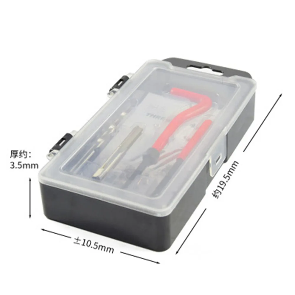 Thread Repair Insert Kit para Crowbar Grosso, Pro Coil Ferramenta de Broca, Métrica, M6, 25pcs