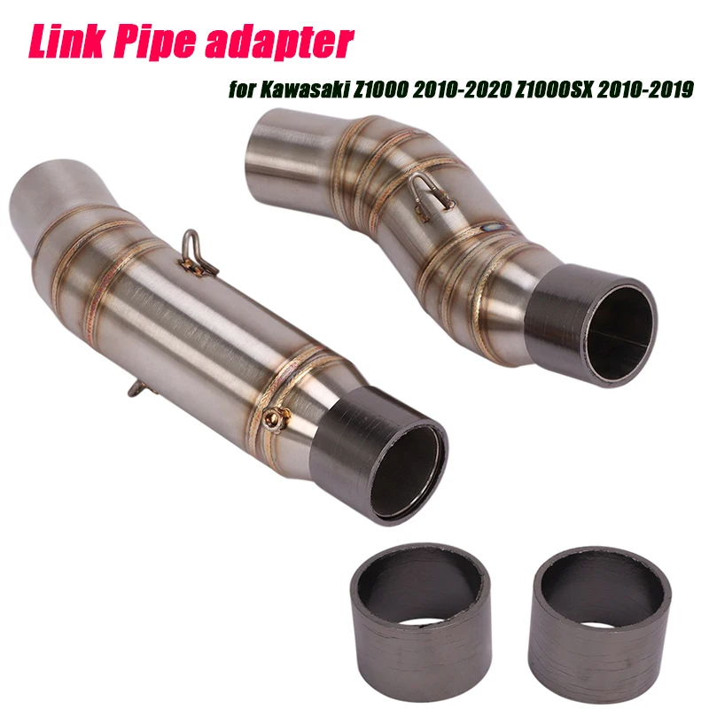 

Motorcycle Graphite Pad Link Pipe Adapter Refit Connector Tubes Silencer System for Kawasaki Z1000 2010-2020 Z1000SX 2011-2019