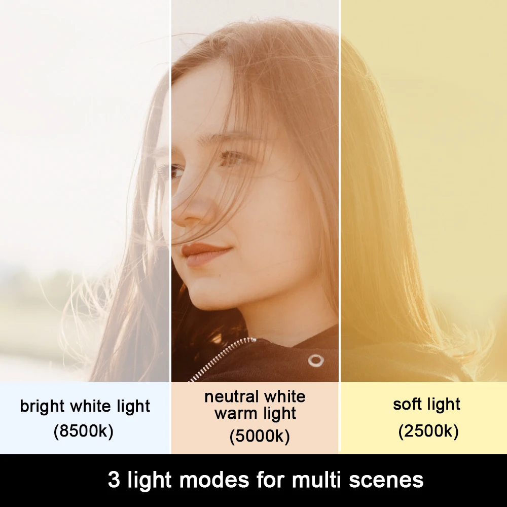 Mcoplus – Mini lumière de photographie vidéo LED, rvb CRI 95, 2500-8500K, pour Live de poche, YouTube Vlog, lampe