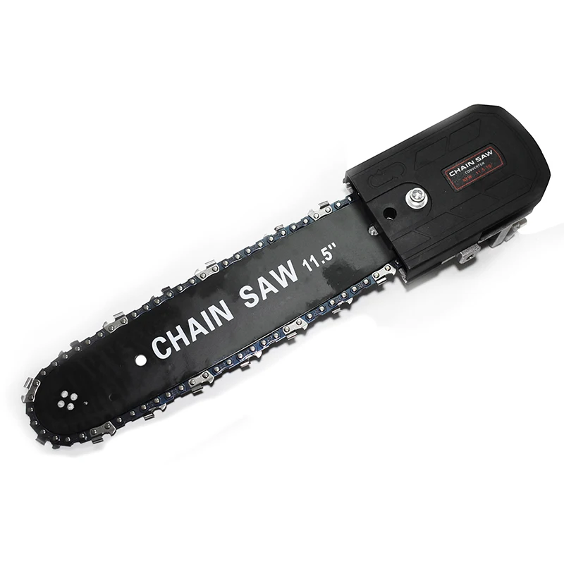Quick Install 11.5" Chainsaw Angle Grinder Accessories Woodworking Cutting Chain Saw Reciprocating Saw Power Tool Attachment