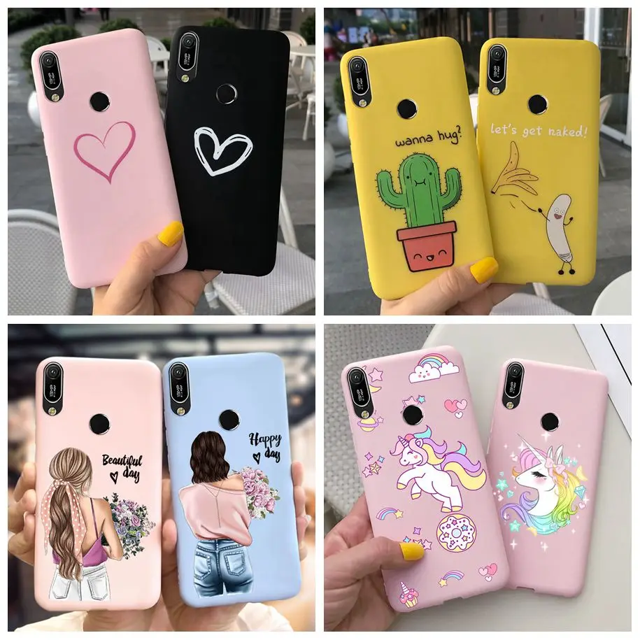 For Huawei Y9s Y6s Case 2020 New Fashion Unicorn Love Heart Cactus Silicon Phone Cover For Huawei Y6s 2019 JAT-LX3 Y 6s 9s Cases