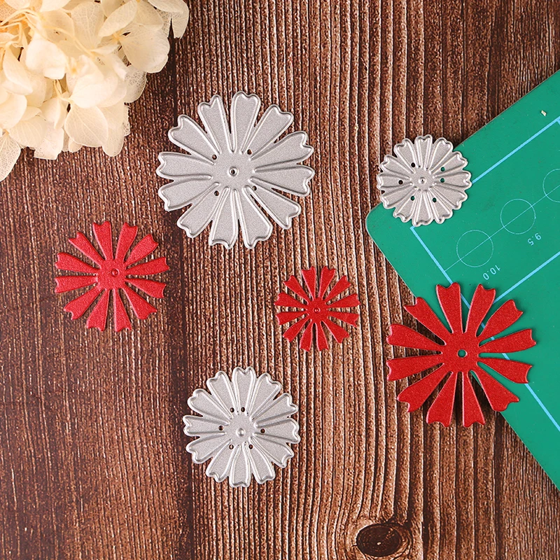 

3Pcs/set Craft die cutting flower metal cutting dies scrapbooking embossing paper card making border template punch stencils diy