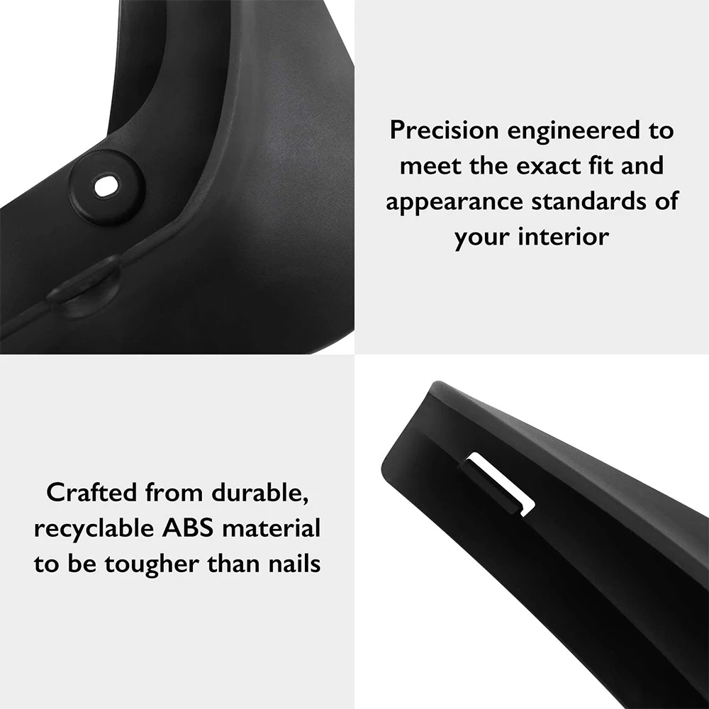 Mud Flaps For Tesla Model 3 2021 - 2023 Accessories Guard Fender Front Rear Wheel Mudguard Carbon Fiber ABS No Drilling Required